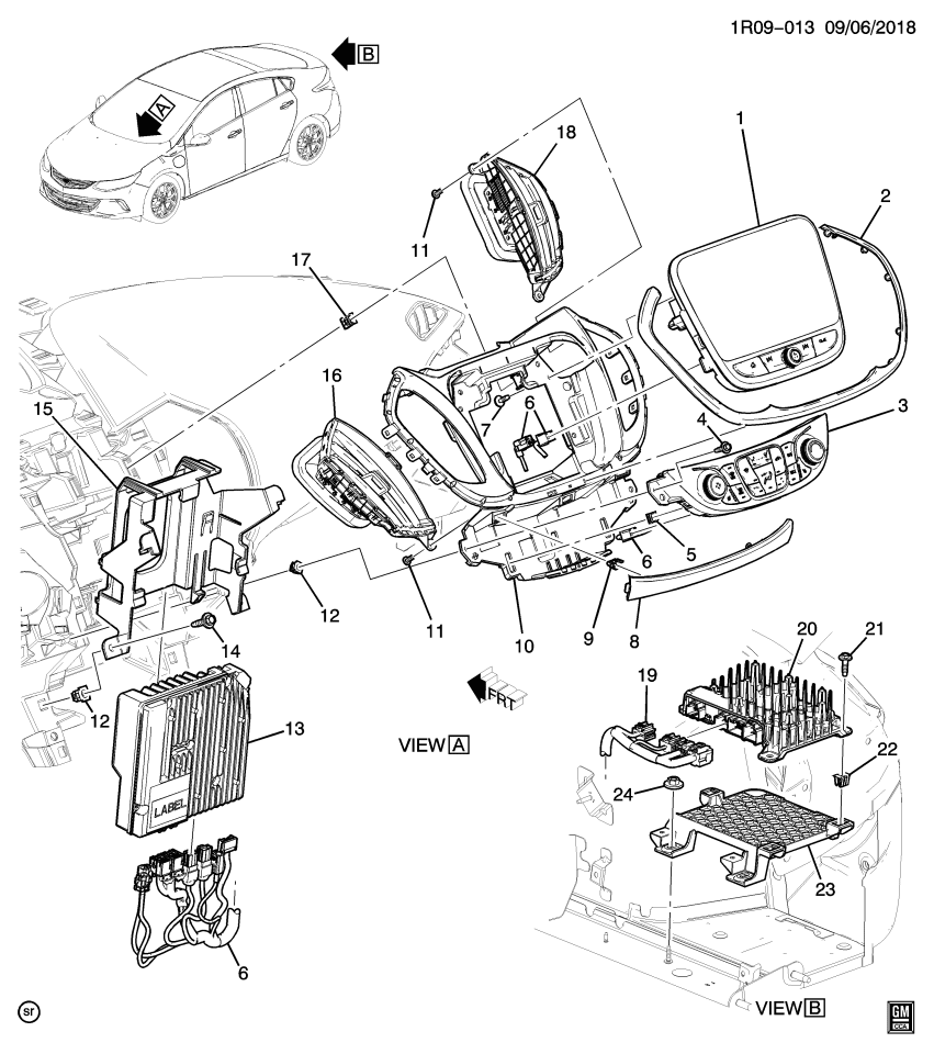 GM 84056148 BRACKET-RDO SPKR AMPF