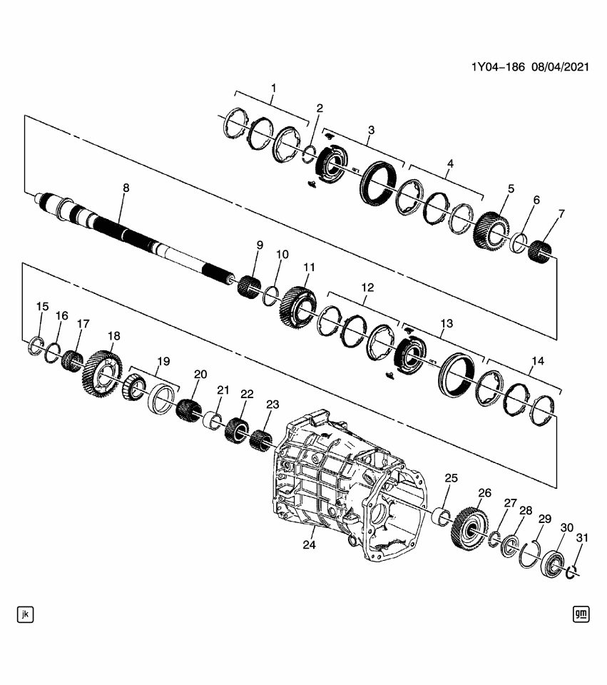GM 24285458 Retainer, Main Shaft Bearing