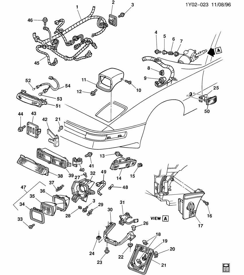 GM 10153676 Hinge-Front Parking & Turn Signal & Fog