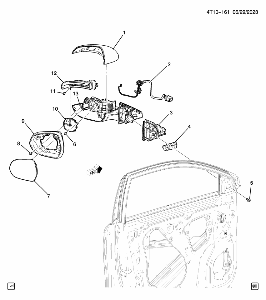 GM 42676119 BOLT/SCREW-O/S RR VIEW MIR OPG APLQ
