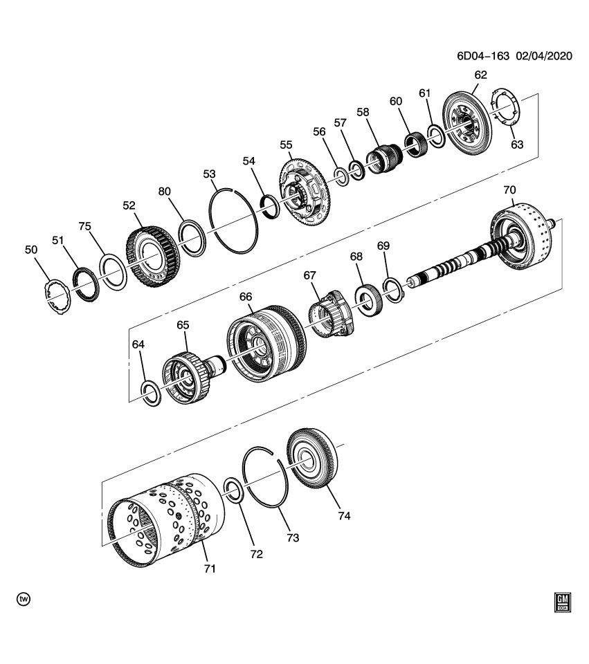 GM 24270168 SHELL ASM-OUTPUT CARR INTL GR TRANSFER