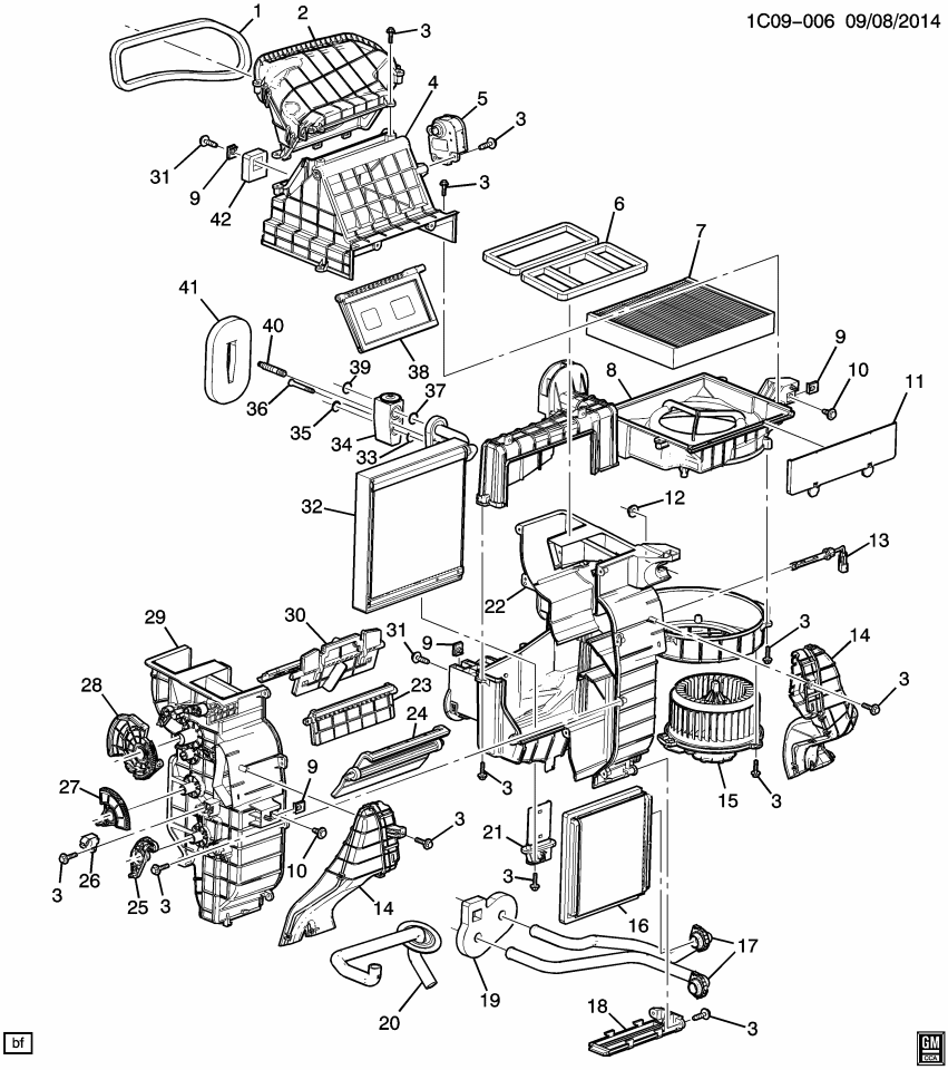 GM 95193290 Retainer-Heater & A/C Control (Push In)