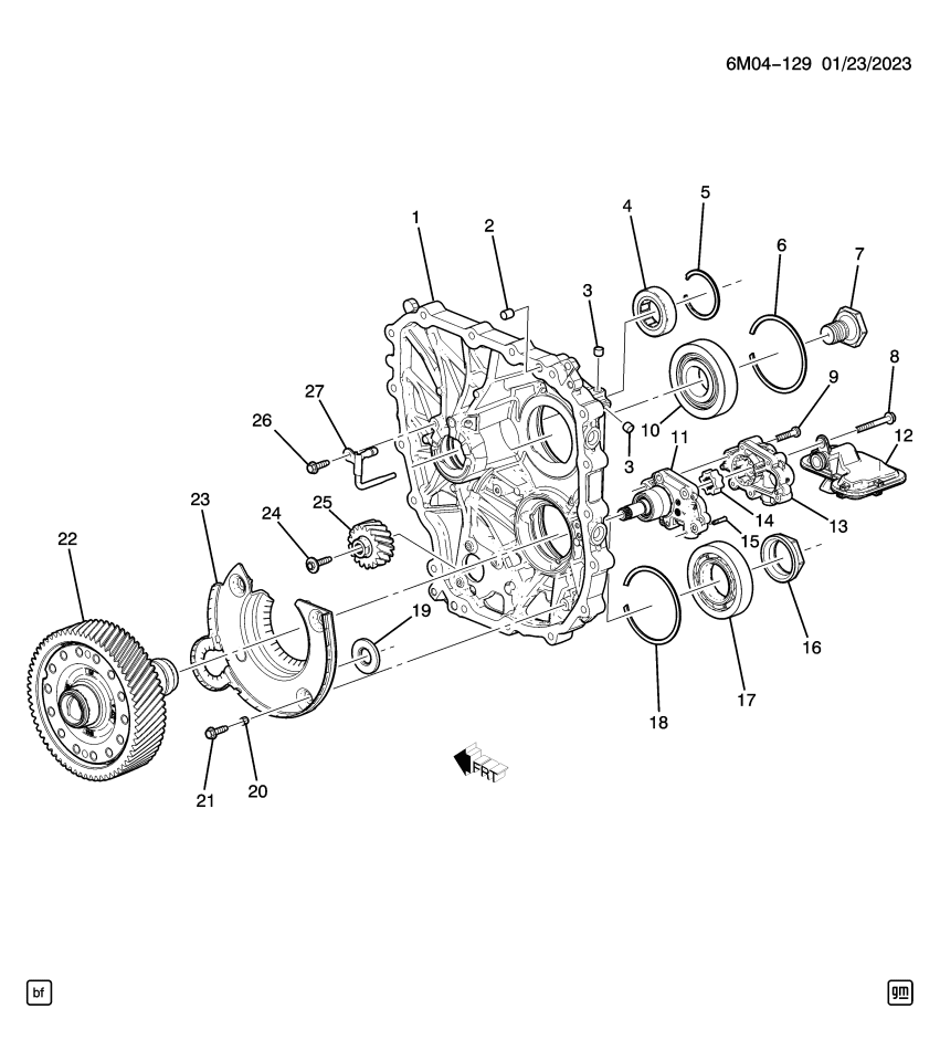 GM 24049692 GEAR-A/TRNS FLUID PUMP DRV
