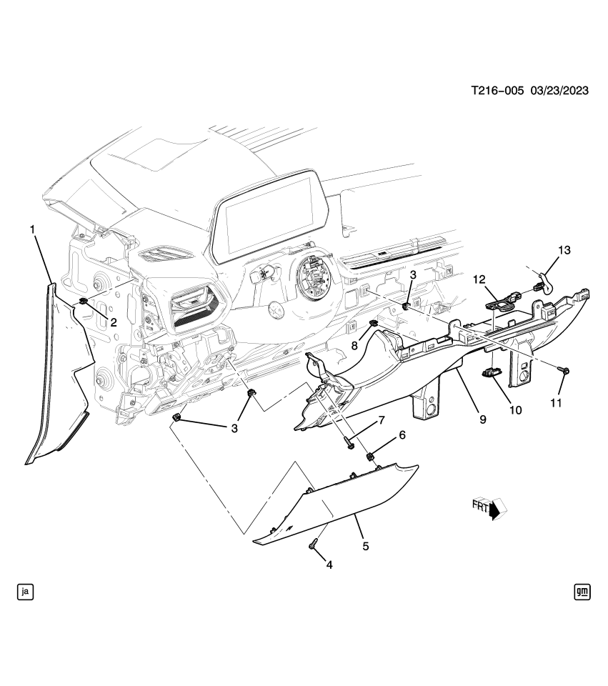 GM 86563451 HARNESS ASM-I/P WRG