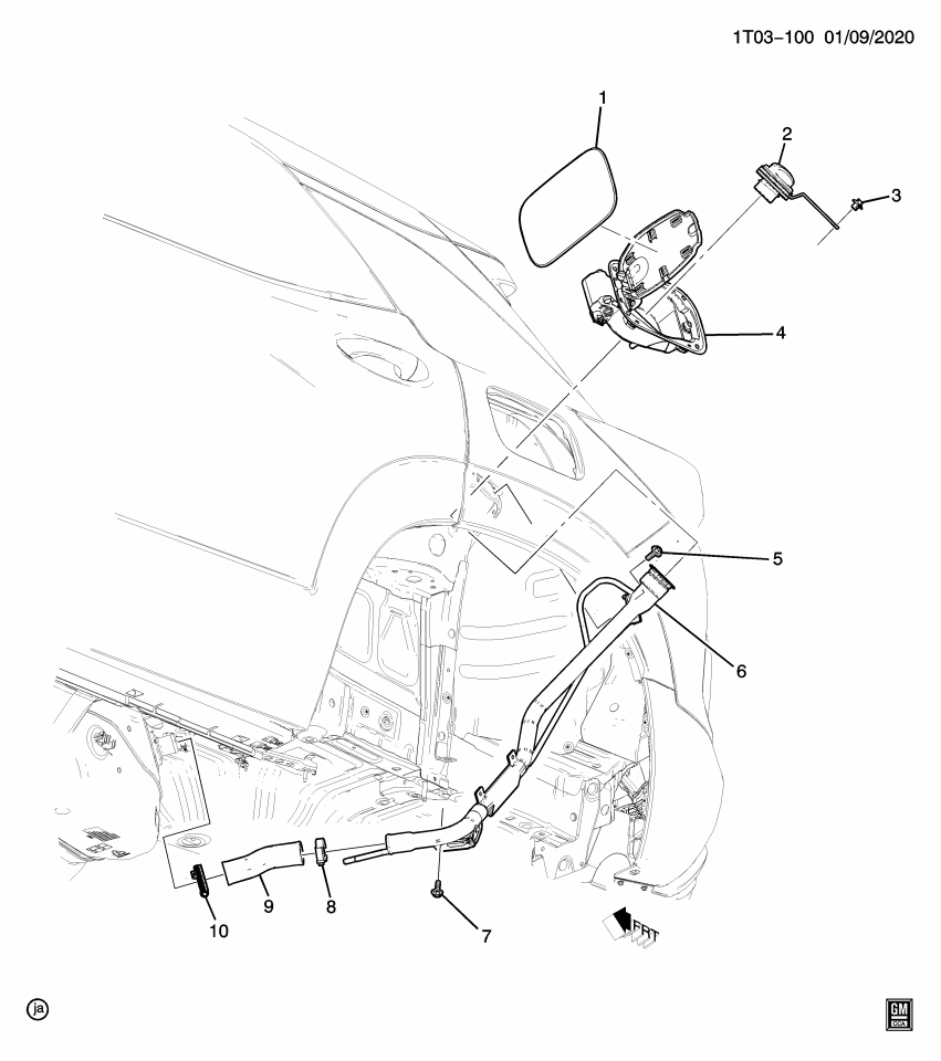 GM 60004623 Filler Pipe