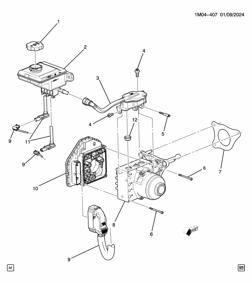 GM 11604346 BOLT, BRK M/CYL