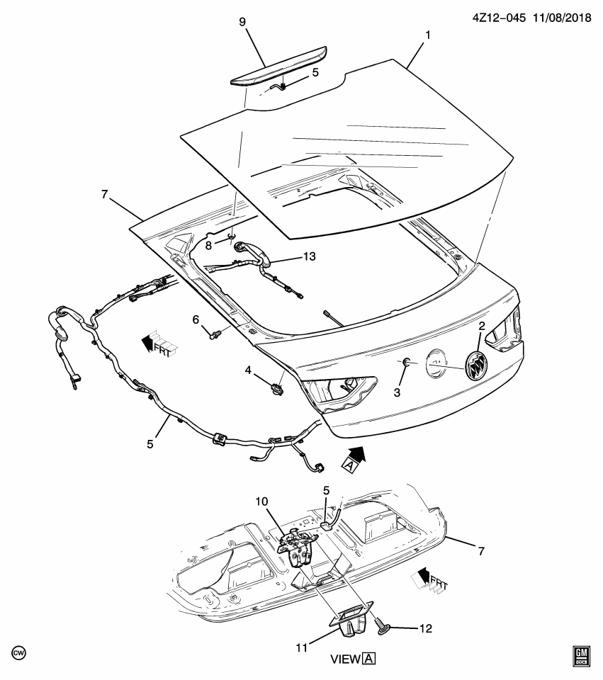 GM 39152669 HARNESS ASM-RDO ANT WRG