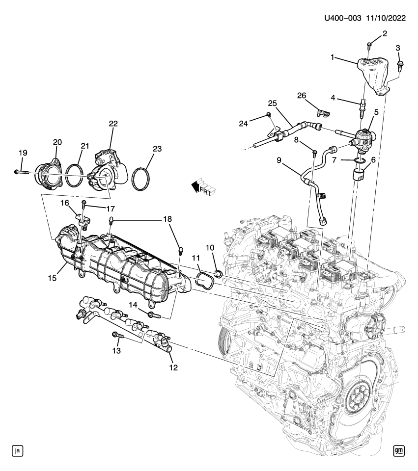 GM 12706604 BRACKET-F/INJN PUMP
