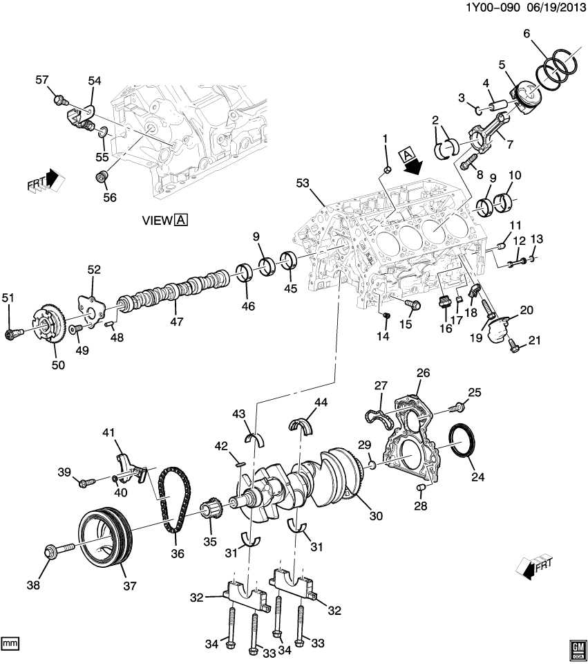 GM 12654441 Ring Kit-Piston
