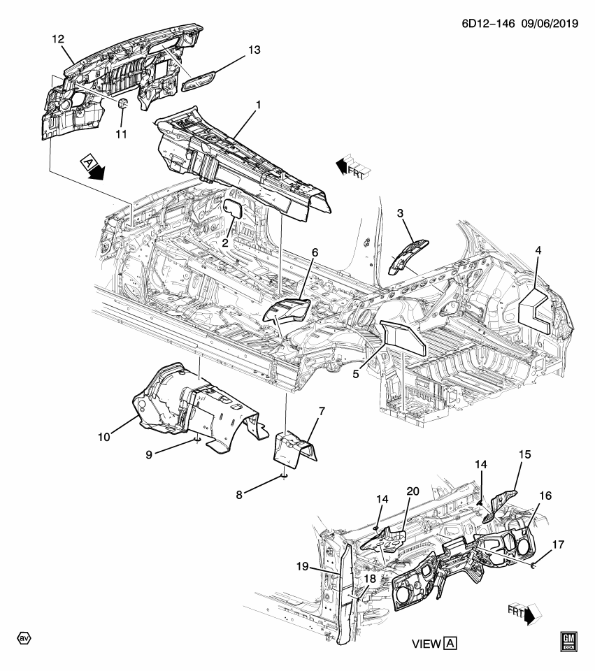 GM 84135610 Barrier Seal