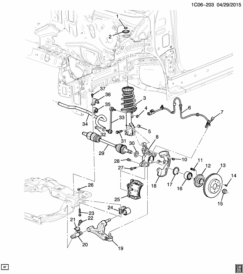 GM 95192681 Bracket-Front Lower Control Arm Front