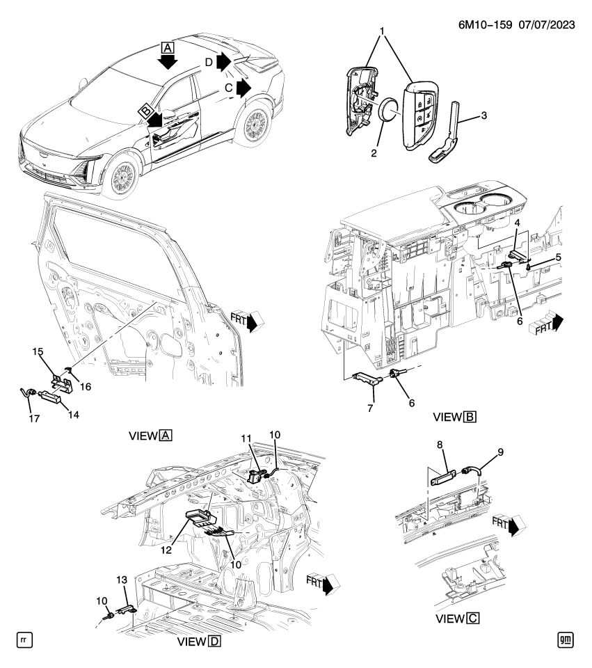 GM 13545838 TRANSMITTER ASM-R/CON DR LK & THEFT DTRNT