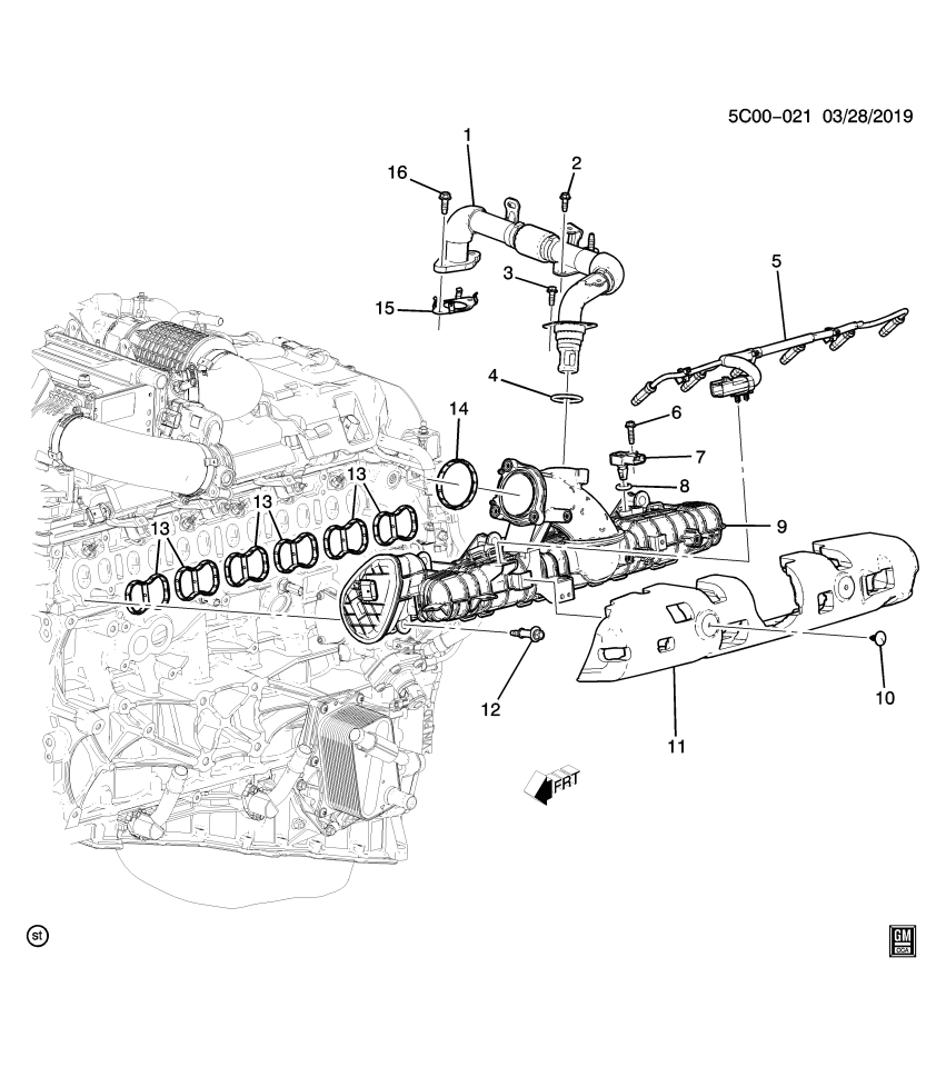 GM 24000458 PIPE ASM -EGR CLR OTLT