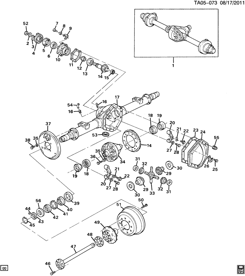 GM 2034520 Bolt Kit Drive Gear (3) Dj