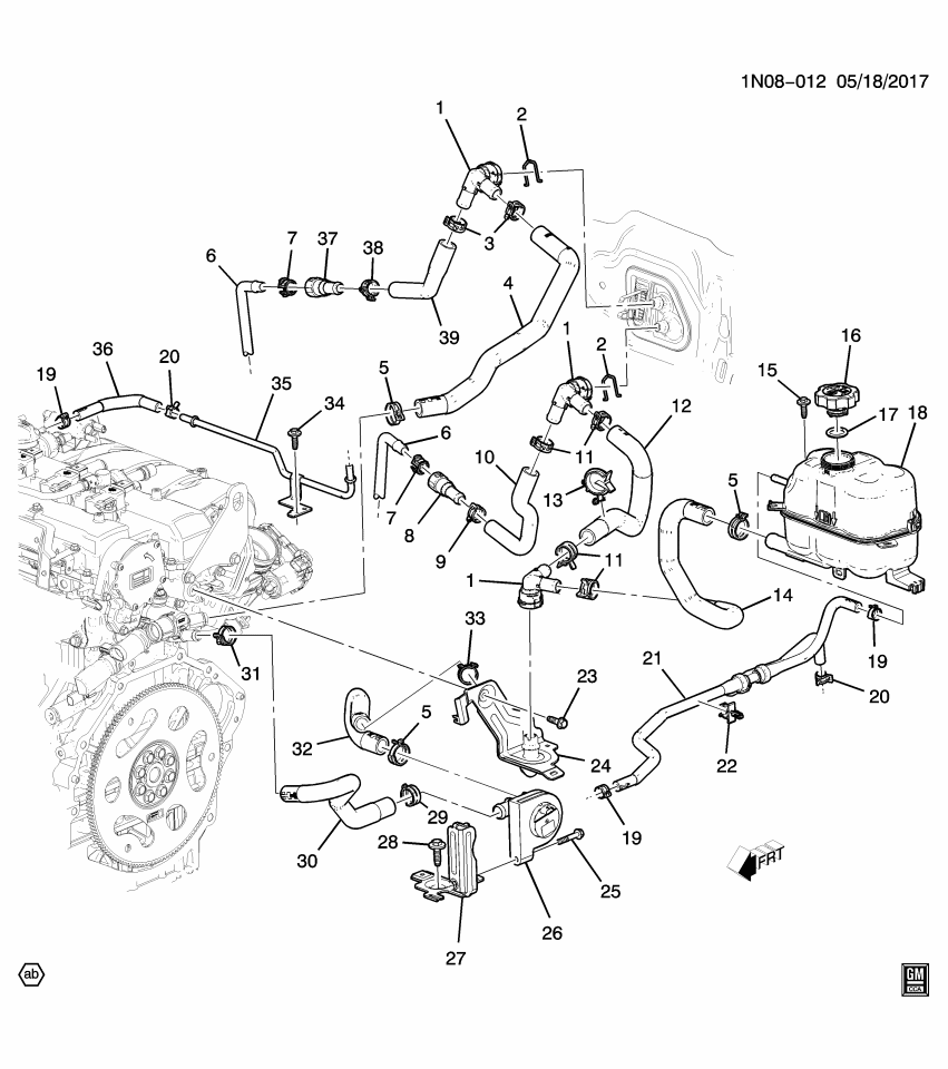 GM 11602611 CLAMP, RAD SURGE TK INL HOSE