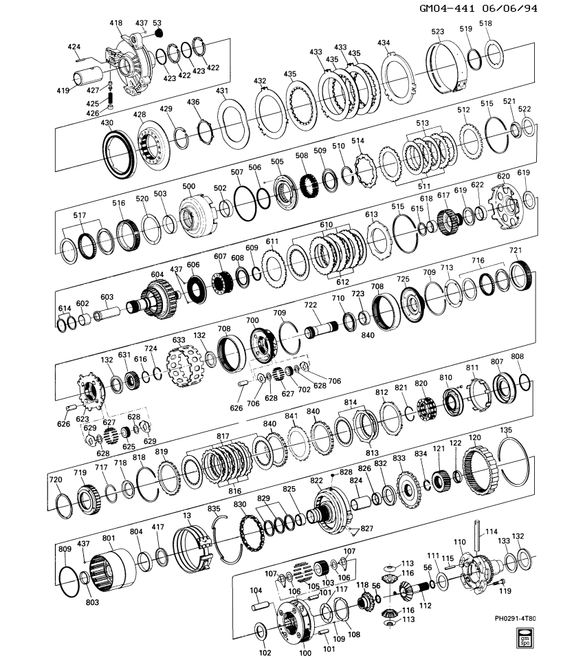 GM 8679587 Ring-Fwd & Coast Clutch Support Oil Seal
