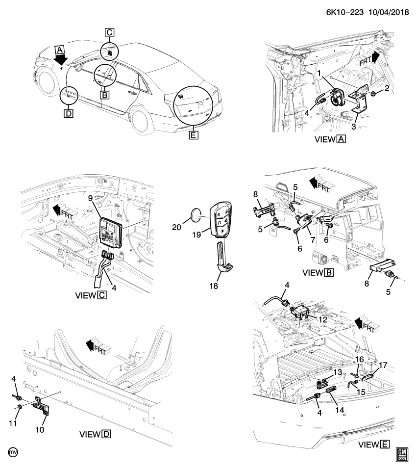 GM 13518768 Module Asm-Keyless Entry Control