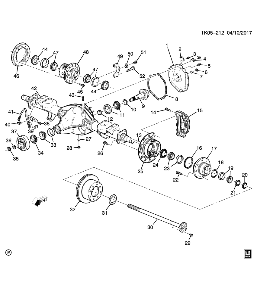 GM 84083616 Lock, Differential Bearing Adjust Nut