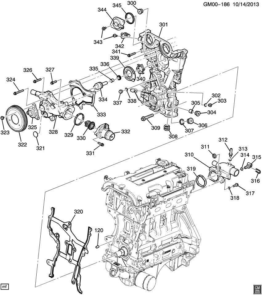 GM 55564351 Connector-Engine Coolant Air Bleed Hose