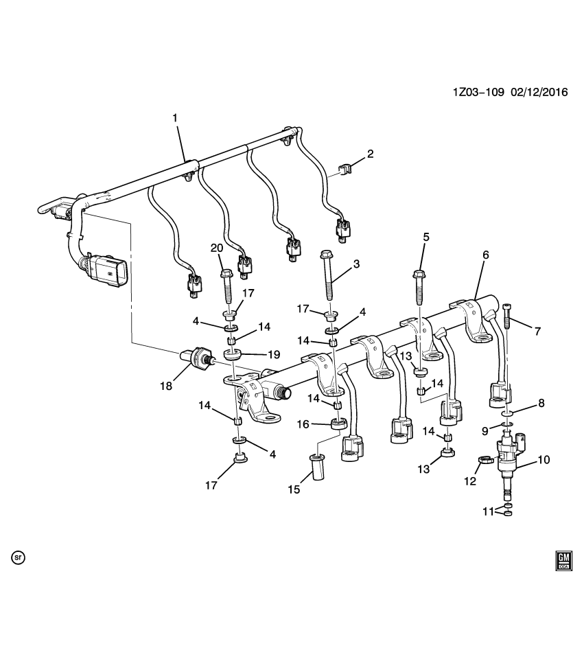 GM 55589507 WASHER-F/INJN FUEL RL