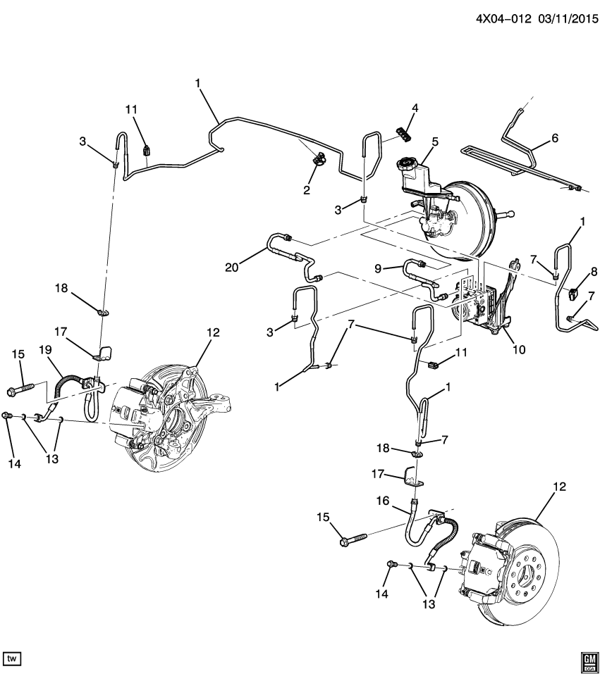 GM 13214665 Clip-Brake Pipe