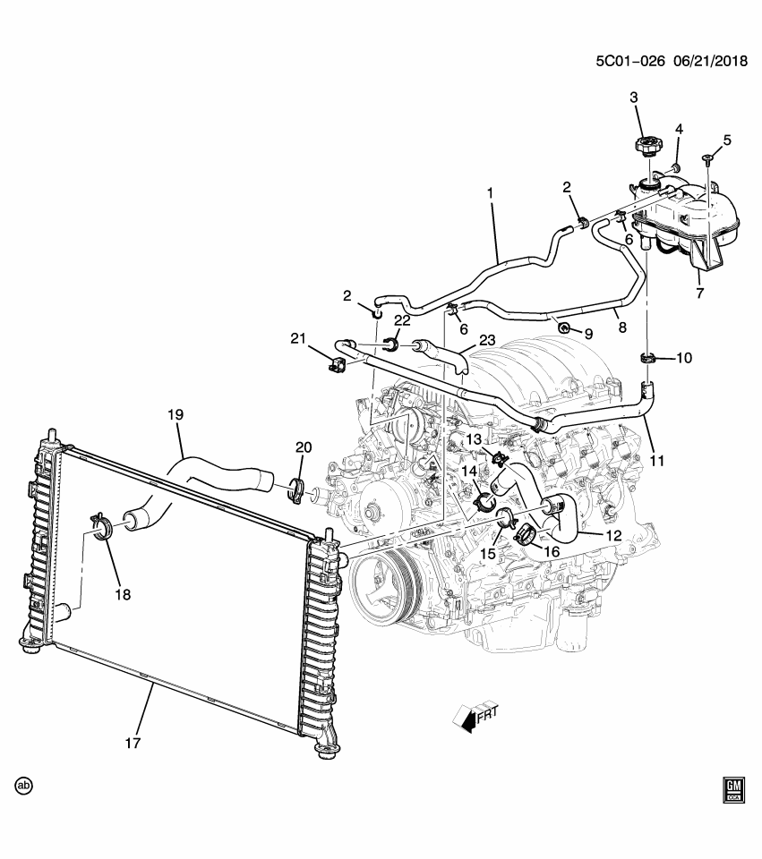 GM 85584379 HOSE-ENG COOL AIR BL