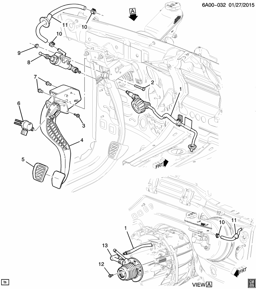 GM 85625856 PAD-CLU PED