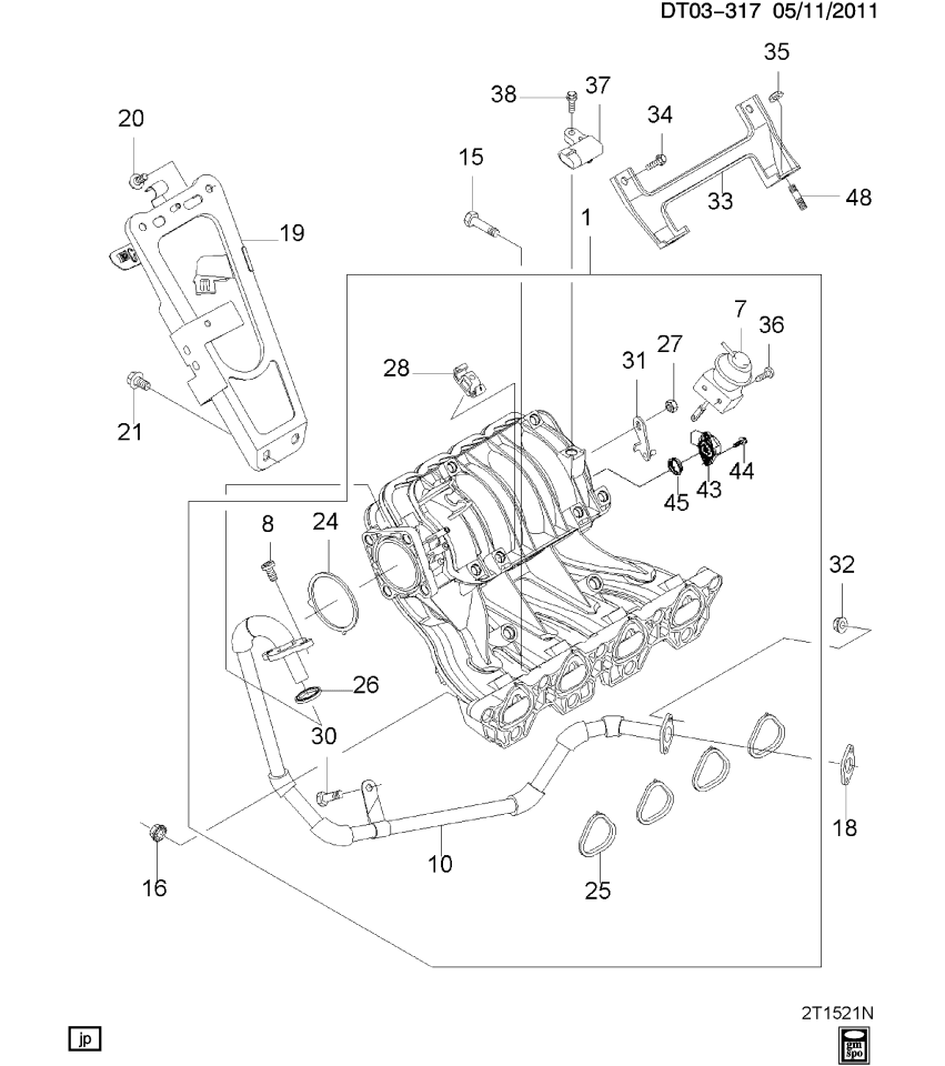 GM 25182230 Bracket, Intake Manifold