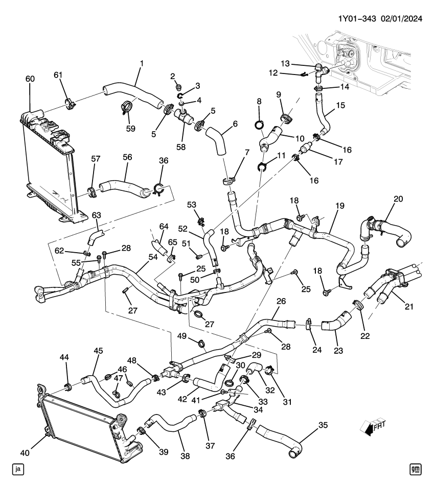 GM 84766515 CAP-AUX HTR INL & OTLT INTER HOSE