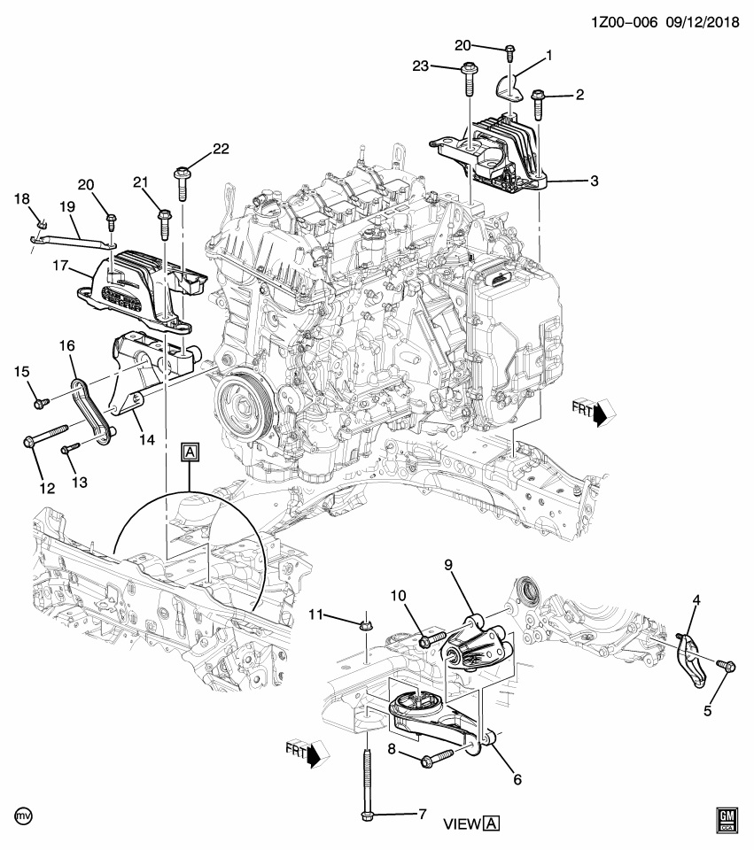GM 84062226 SUPPORT-TRANS