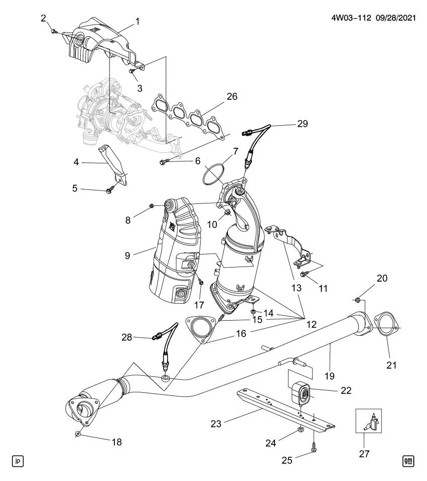 GM 55569902 Upper Oxygen Sensor