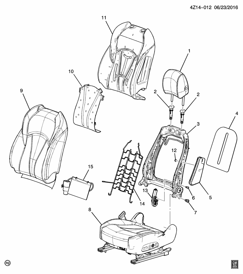 GM 26205802 Lumbar Support