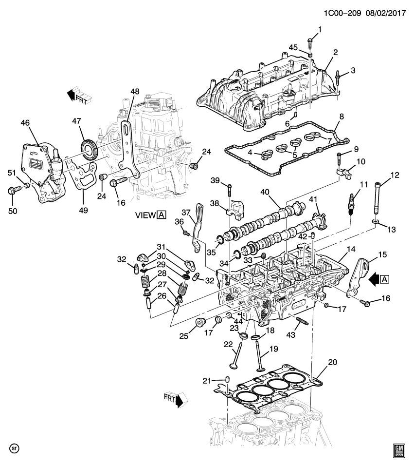 GM 11546628 Bolt/Screw-Camshaft Bearing Front Cap