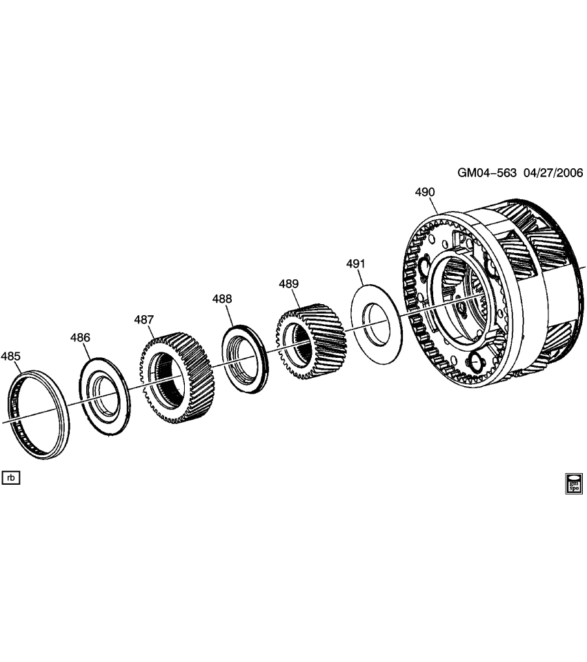 GM 24049505 CARRIER ASM-OUTPUT