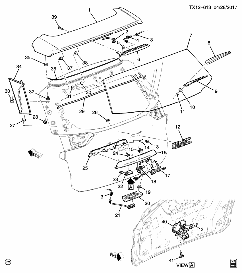 GM 84566290 SPOILER ASM-R/END *SERV PRIMER