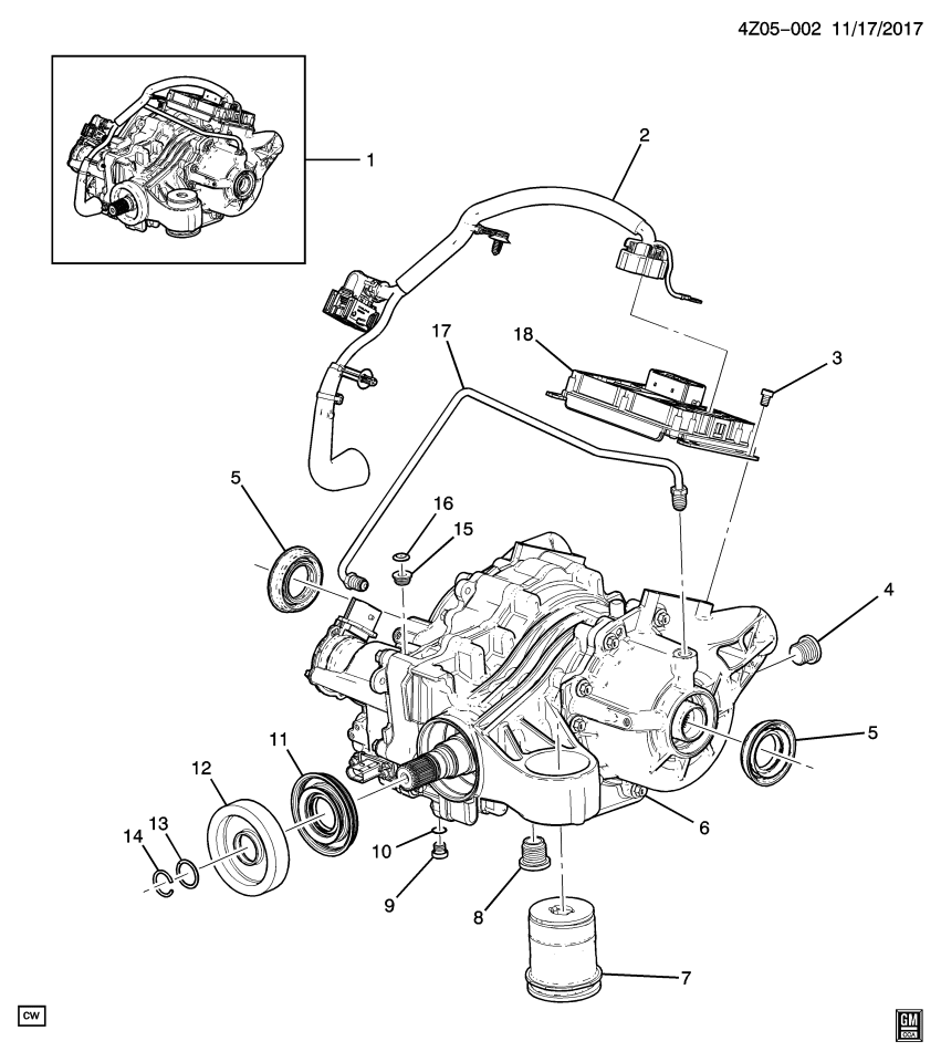 GM 23269749 SLINGER-DIFF DRV P/GR OIL