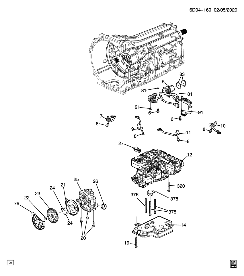 GM 24043446 SENSOR ASM-A/TRNS TURB SPD