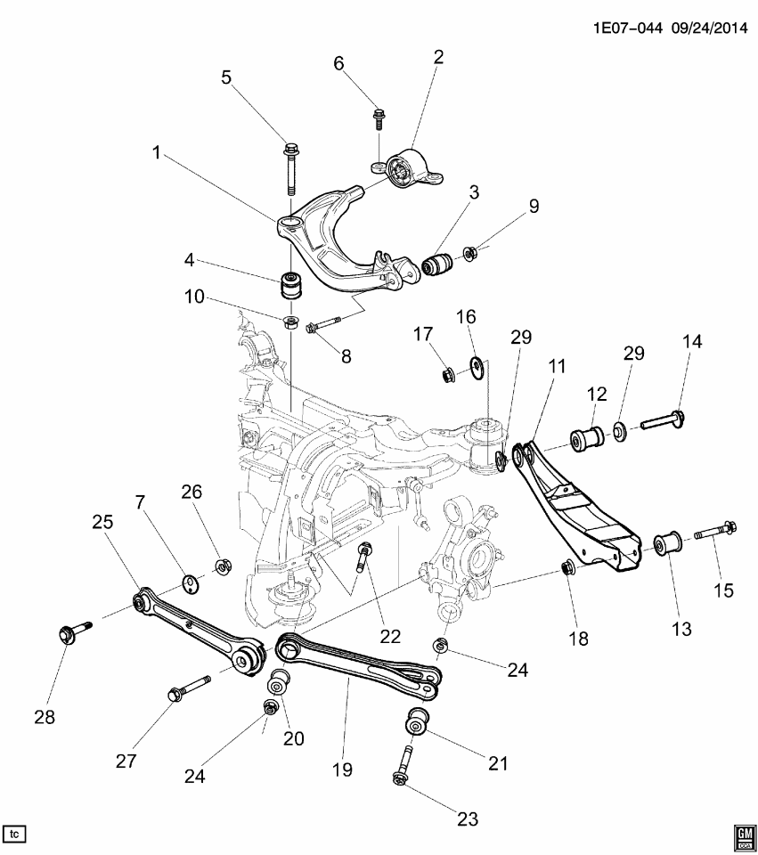 GM 92215339 Cap-Rear Suspension Control Arm Bushing