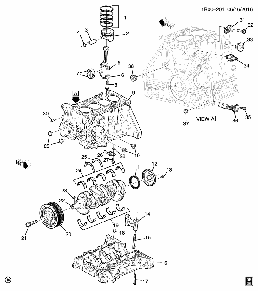 GM 12637325 Crankshaft