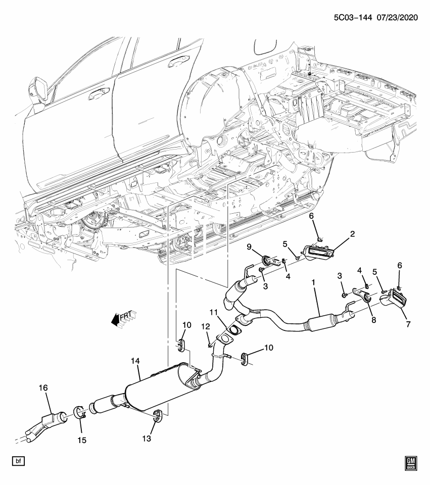 GM 85542367 CONVERTER ASM-3WAY CTLTC(W/EXH PIPE)