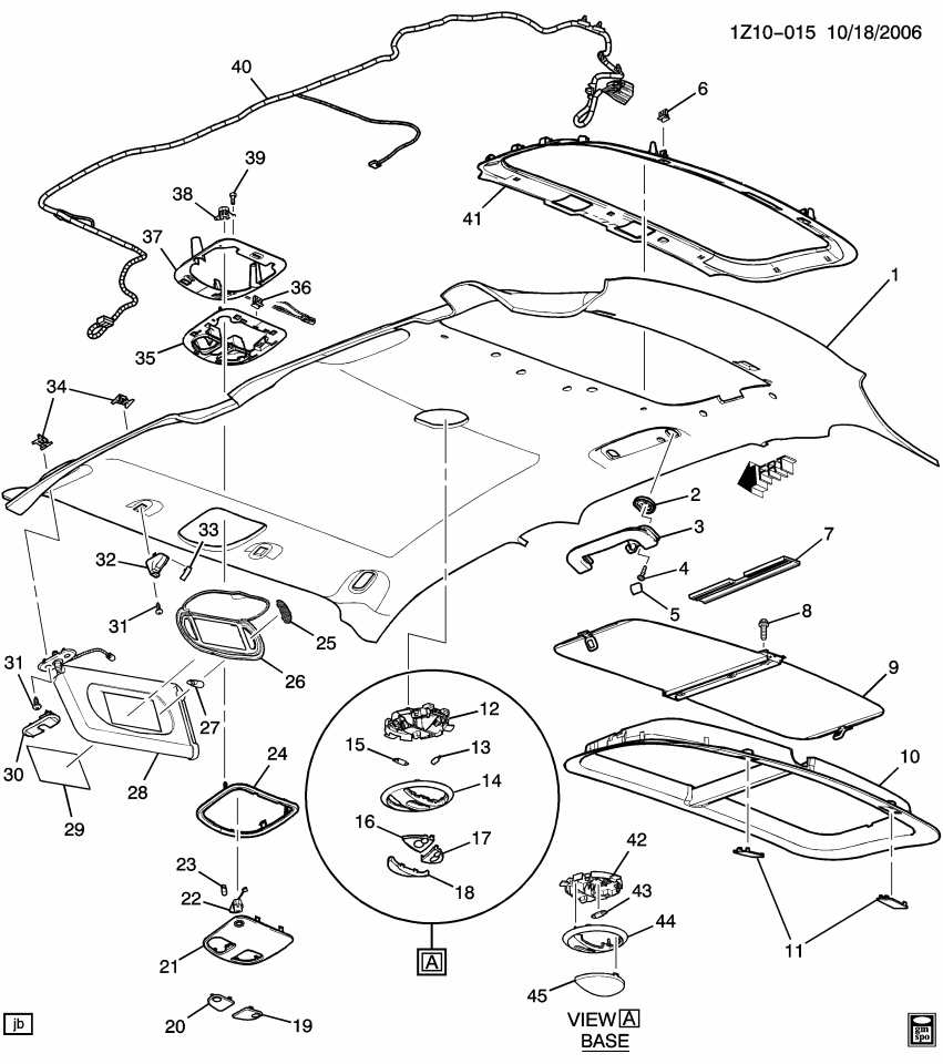 GM 20830527 Sunshade Asm, Sun Roof Rear *E*Ebony