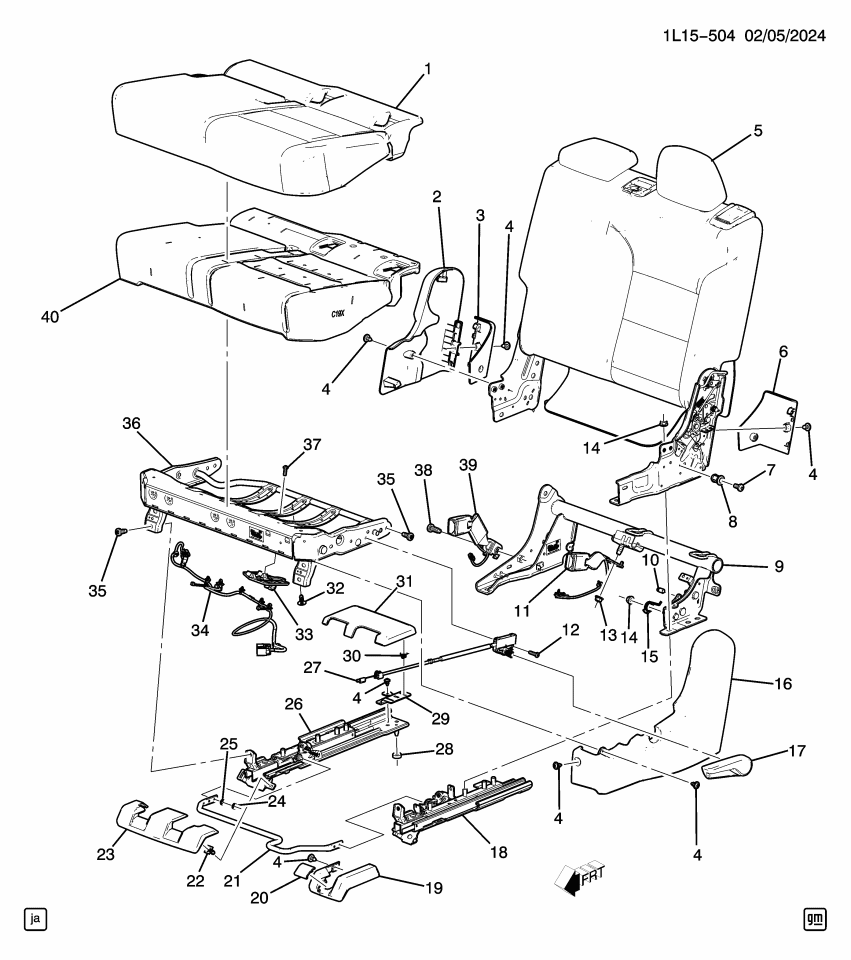 GM 26453424 PLUG ASM-R/SEAT ADJR TRK STUD HOLE