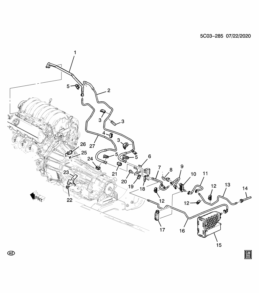 GM 37183421 HOSE-FUEL FEED INTER FRT