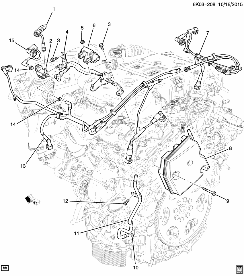 GM 12649973 Seal-Vacuum Pump Oil Outlet Pipe