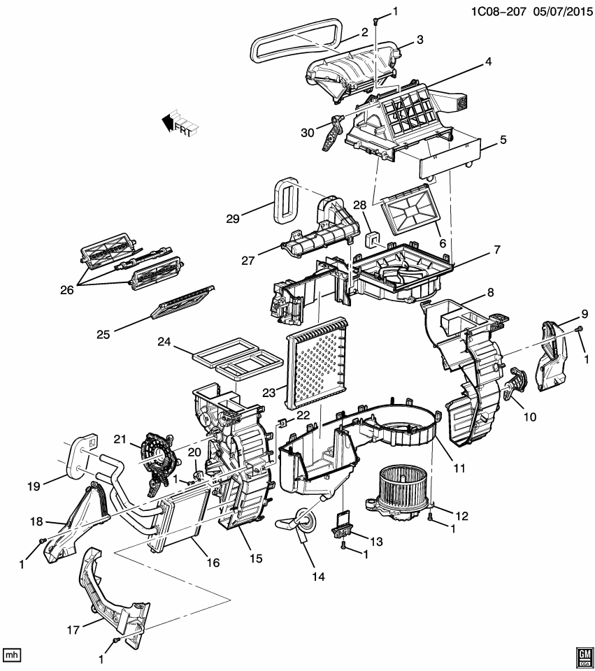 GM 95369718 Bolt/Screw-Heater & A/C Evaporator & Blower Module