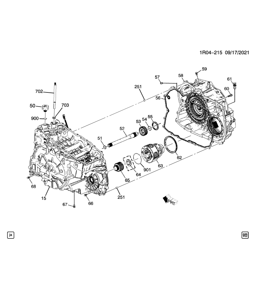 GM 24254185 Ring-Input Sun Gear Retainer