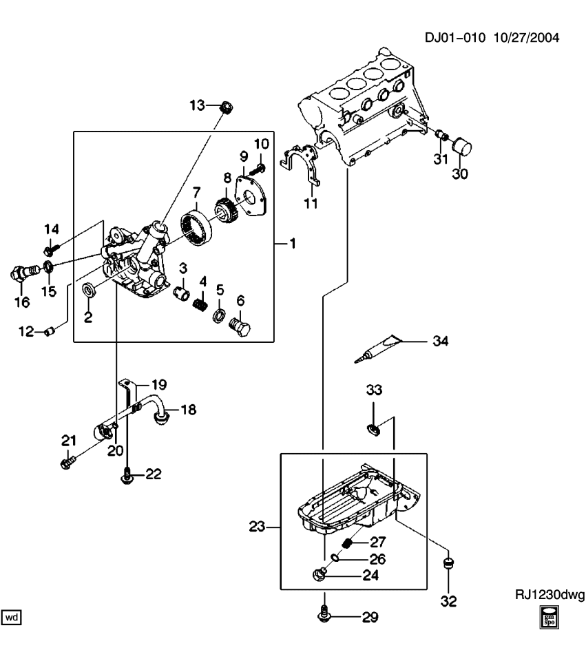 GM 25181370 Plug, Oil Pump Cover Bypass Hole