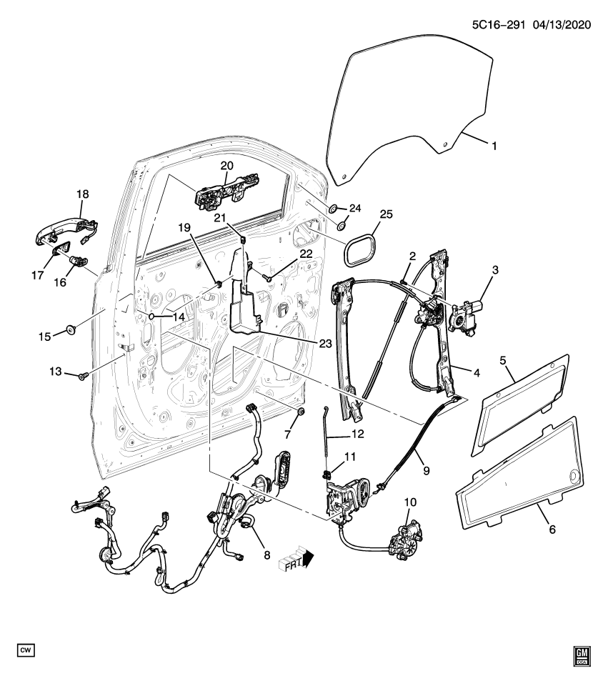 GM 13541718 Lock Actuator