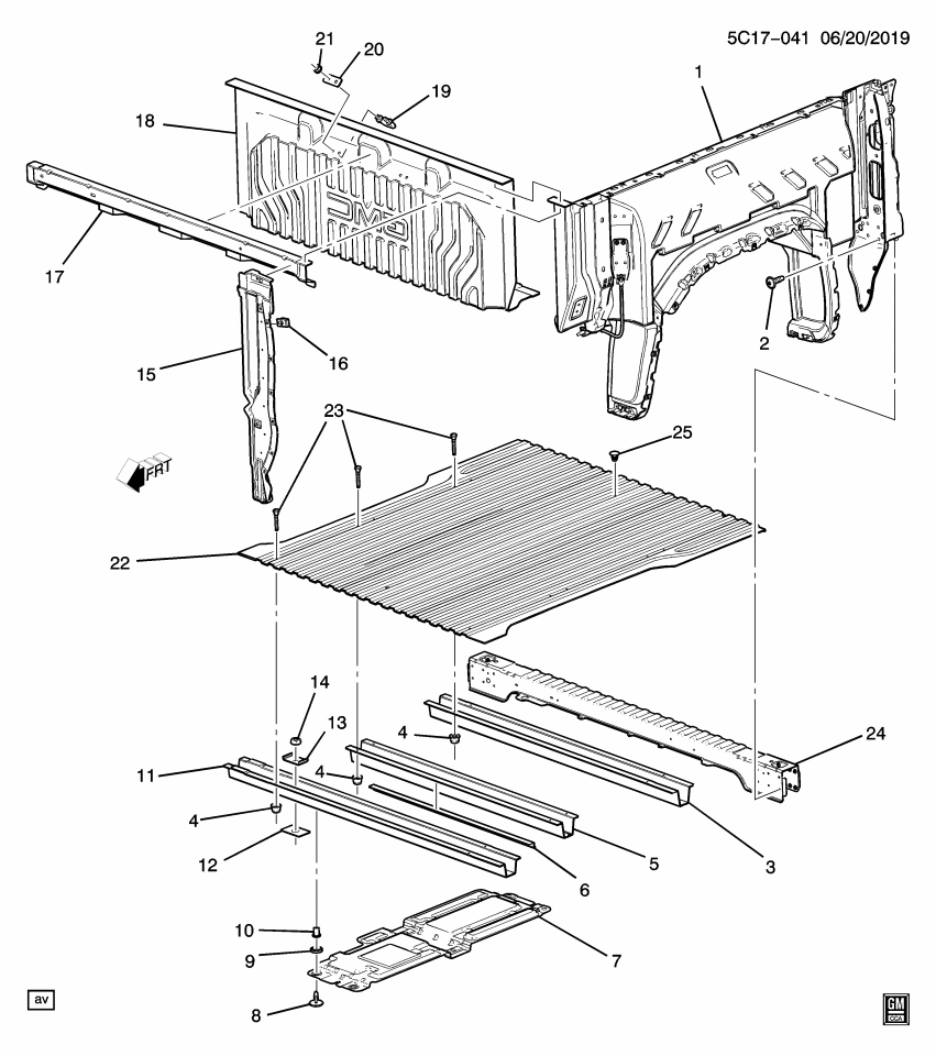 GM 84581010 PLATE ASM-PUBX CARGO TIE DN HOOK ANC
