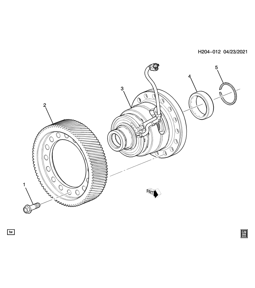 GM 24054412 CARRIER ASM-A/TRNS DIFF